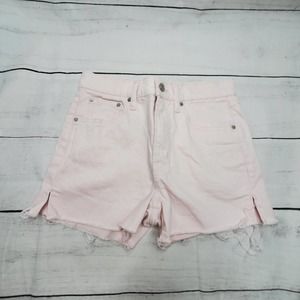 GAP Pink Sz 26 Raw Hem Jean Short
